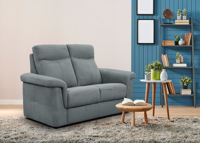 Produit similaire: Canapé droit 2 places tissu graphite - JONES