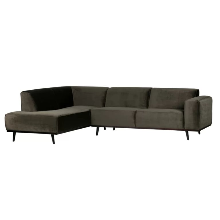 Produit similaire: Canapé d'angle gauche velours vert kaki
