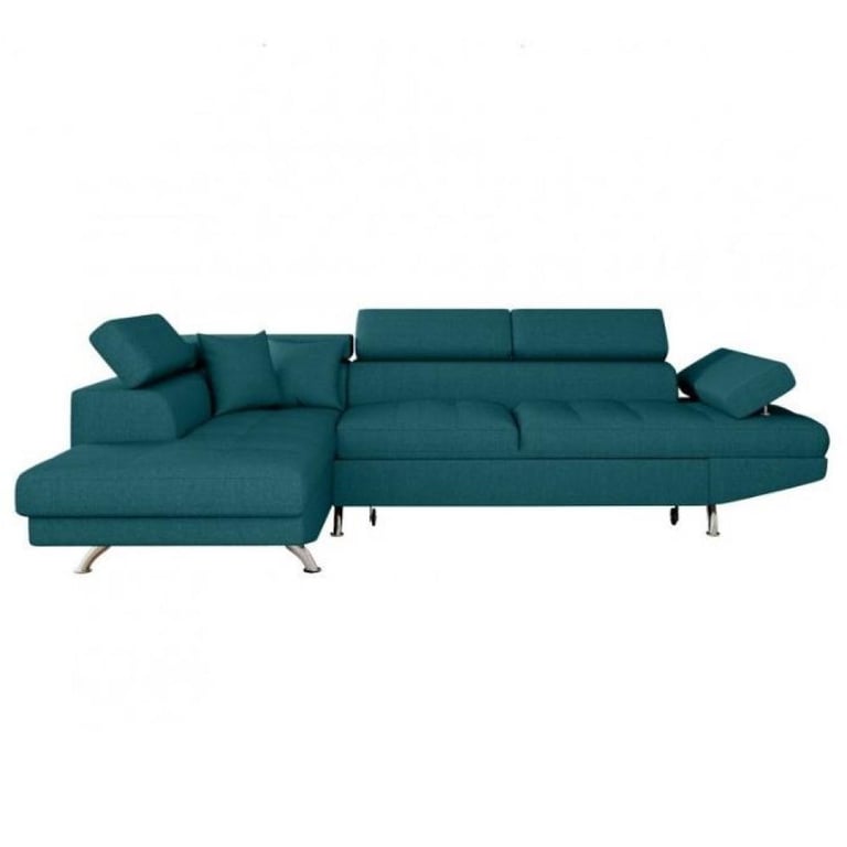 Produit similaire: Canapé d'angle e gauche convertible RINO bleu canard