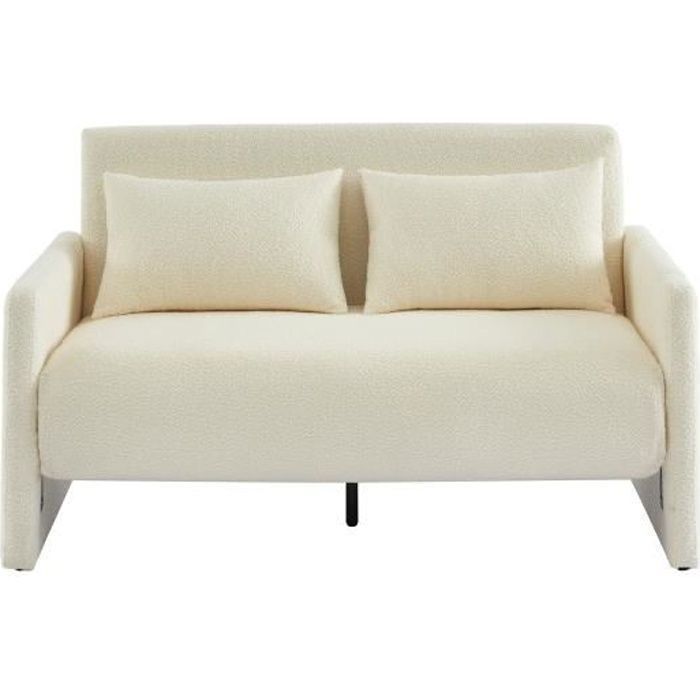 Produit similaire: Canapé convertible JADE - BAÏTA - Tissu bouclette beige - 2 places - Vintage