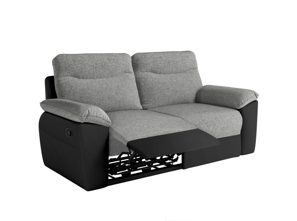 Produit similaire: Canapé de relaxation manuel ROSS 3 places en tissu et simili