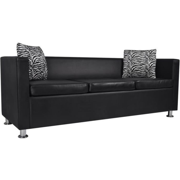 Produit similaire: Canapé similicuir noir 3 places