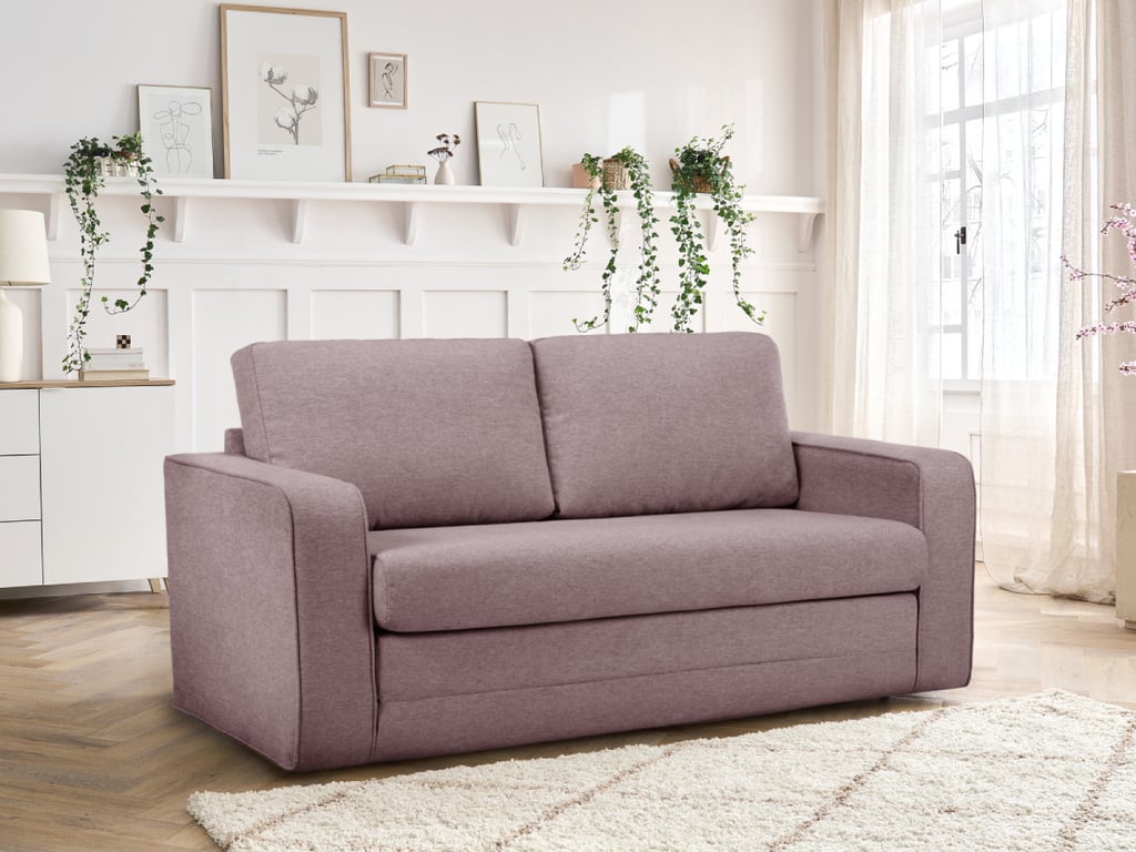 Produit similaire: Canapé droit convertible déplimousse COME tissu chiné rose BOBOCHIC 2 places