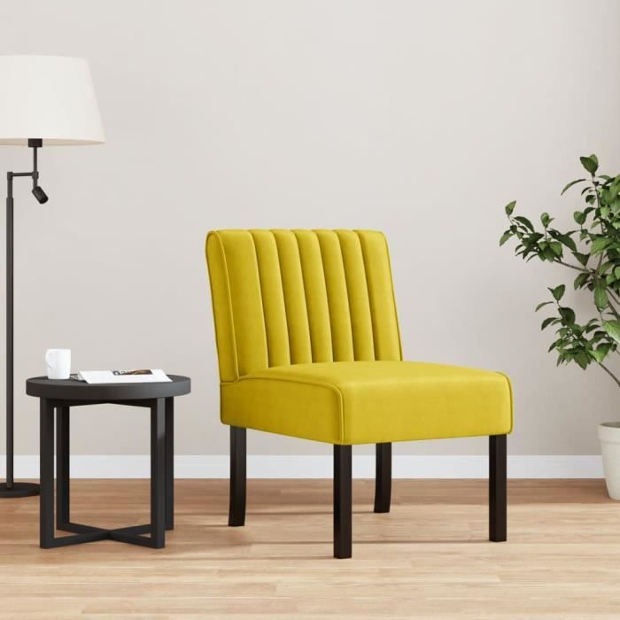 Produit similaire: Fauteuil sans accoudoirs jaune velours 352455