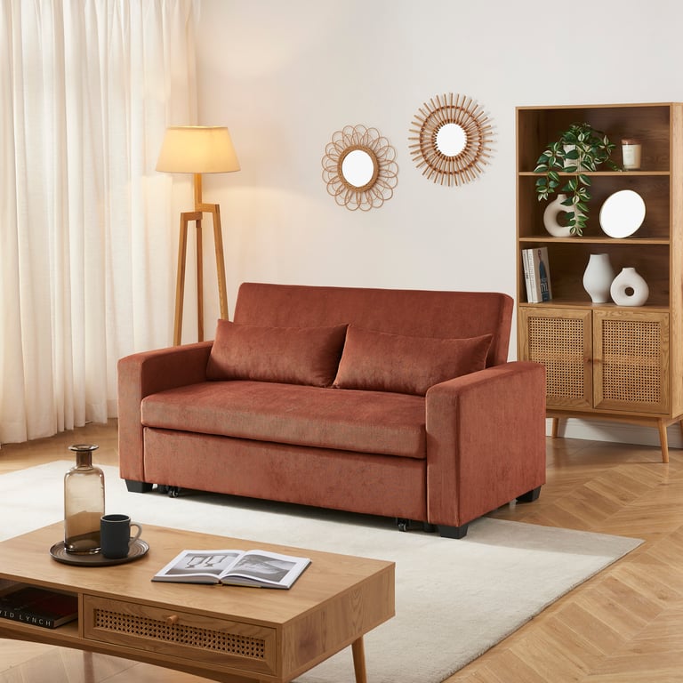 Produit similaire: eva - Canapé convertible velours côtelé Marron