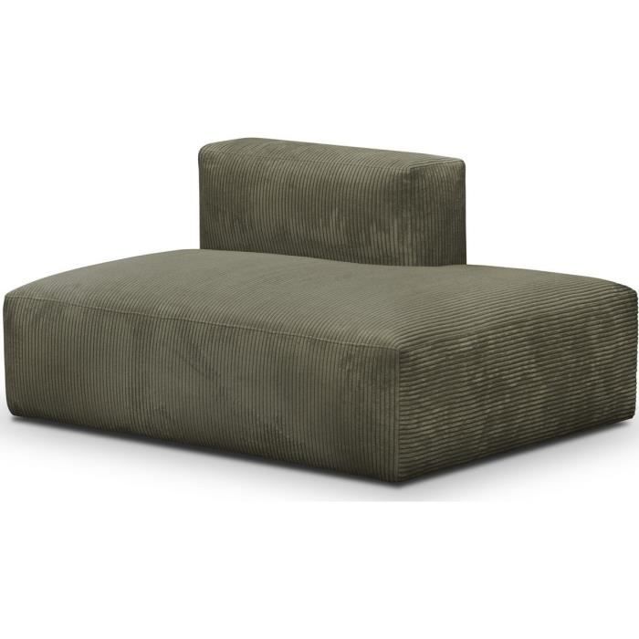 Produit similaire: Canapé d'angle ouvert à droite Modulo - HOMIFAB - Vert kaki - 2 places - Ferme - Tissu