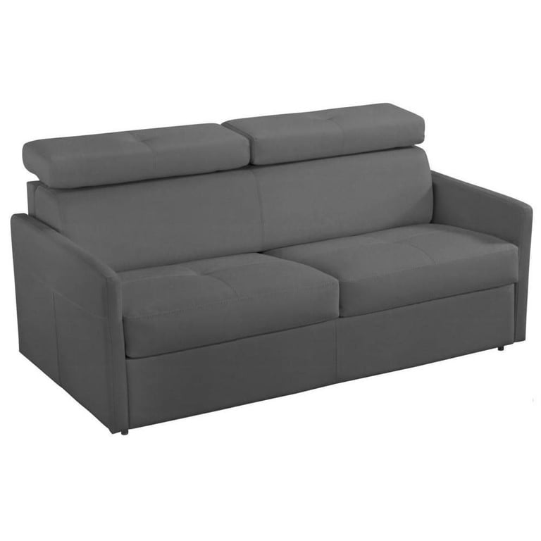 Produit similaire: Canapé 2-3 places PARIS en Microfibre graphite couchage 120 cm express sommier lattes matelas 16 cm
