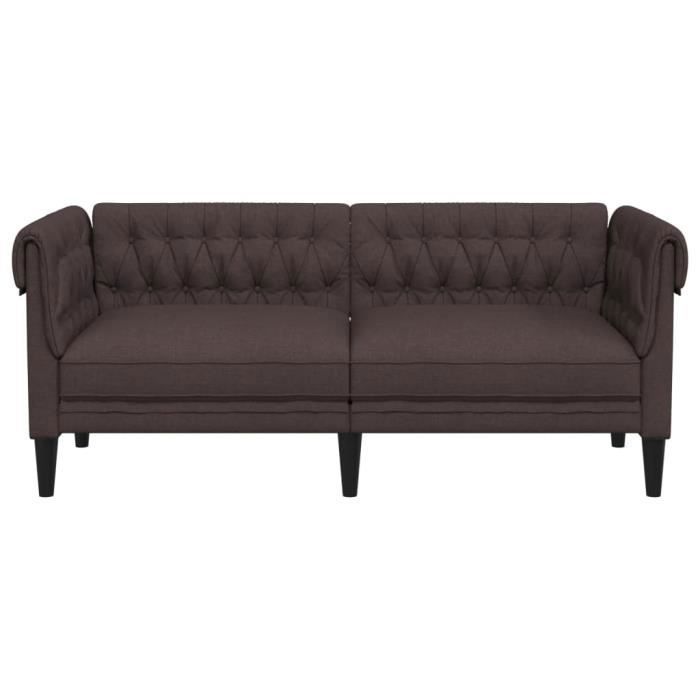 Produit similaire: Canapé Chesterfield - MOTHINESSTO - 2 places - Marron foncé - Tissu durable - Style classique