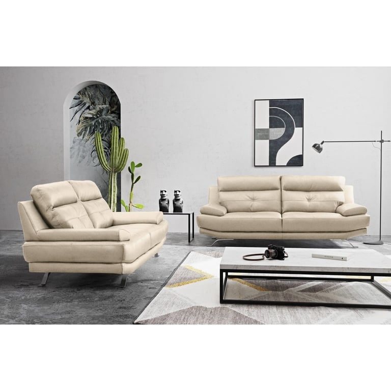 Produit similaire: Derek - Canapé cuir Beige