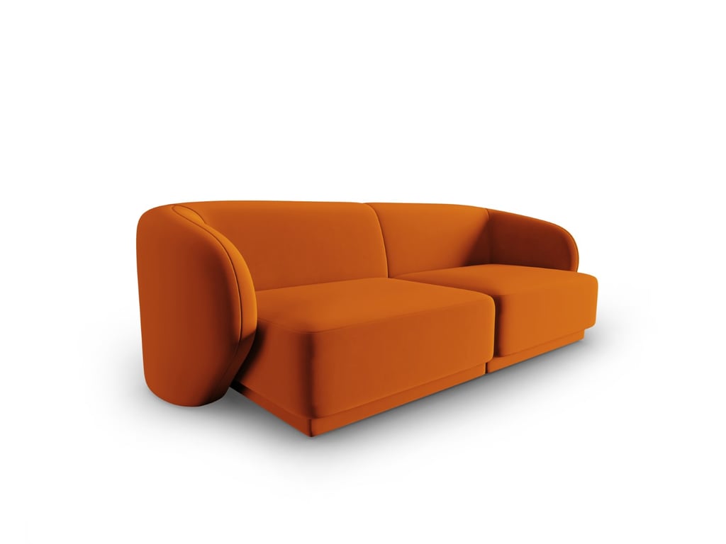 lionel - Canapé velours Marron