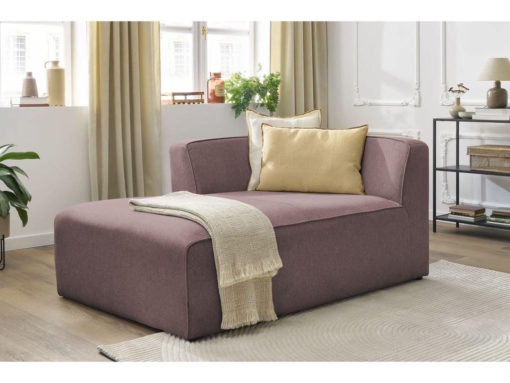 Produit similaire: Méridienne pour canapé modulable MEGEVE tissu chiné rose angle gauche BOBOCHIC 1 places