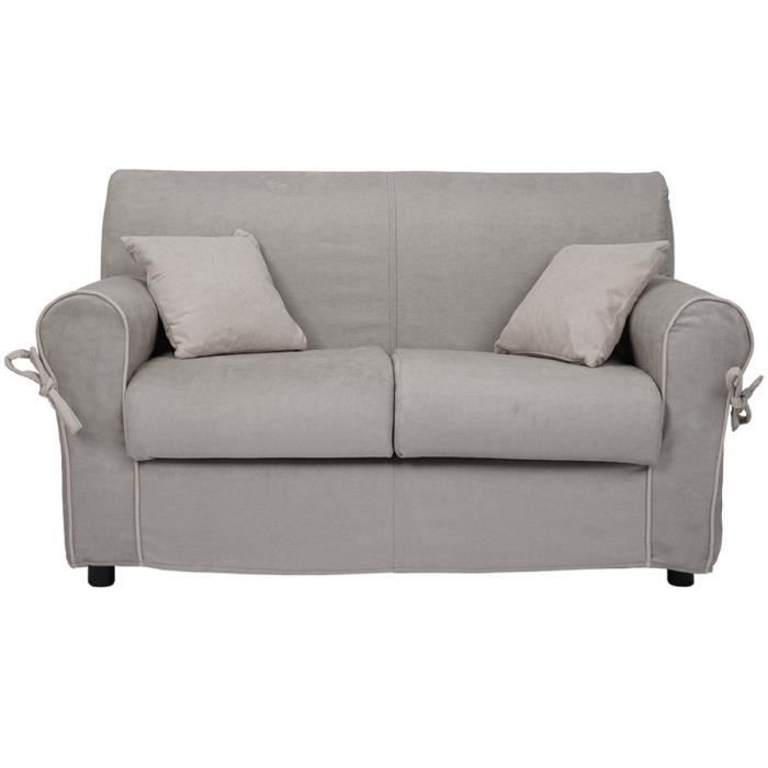 Produit similaire: Canapé convertible 2 places en tissu déhoussable VERONA 150 cm Gris avec bordure gris clair