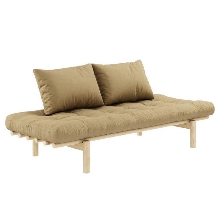 Produit similaire: Méridienne futon PACE en pin coloris beige blé couchage 75*200 cm.