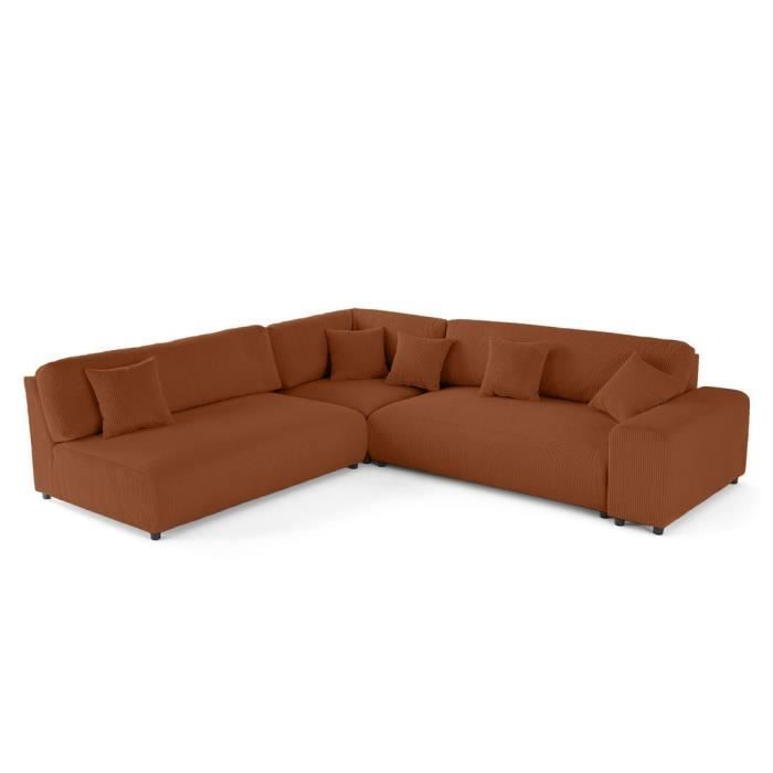Produit similaire: Garance - canapé modulable d'angle gauche - 6 places - en velours côtelé
