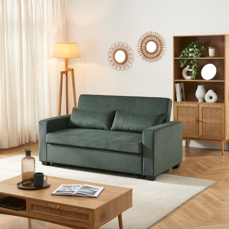 Produit similaire: eva - Canapé convertible velours côtelé Vert