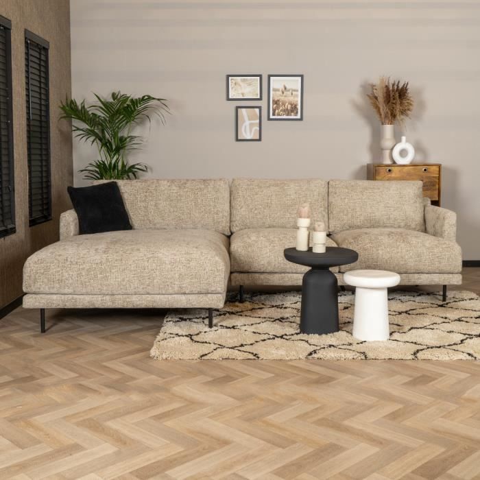 Produit similaire: Livin24  Canapé d'angle gauche Denver tissu chenille taupe