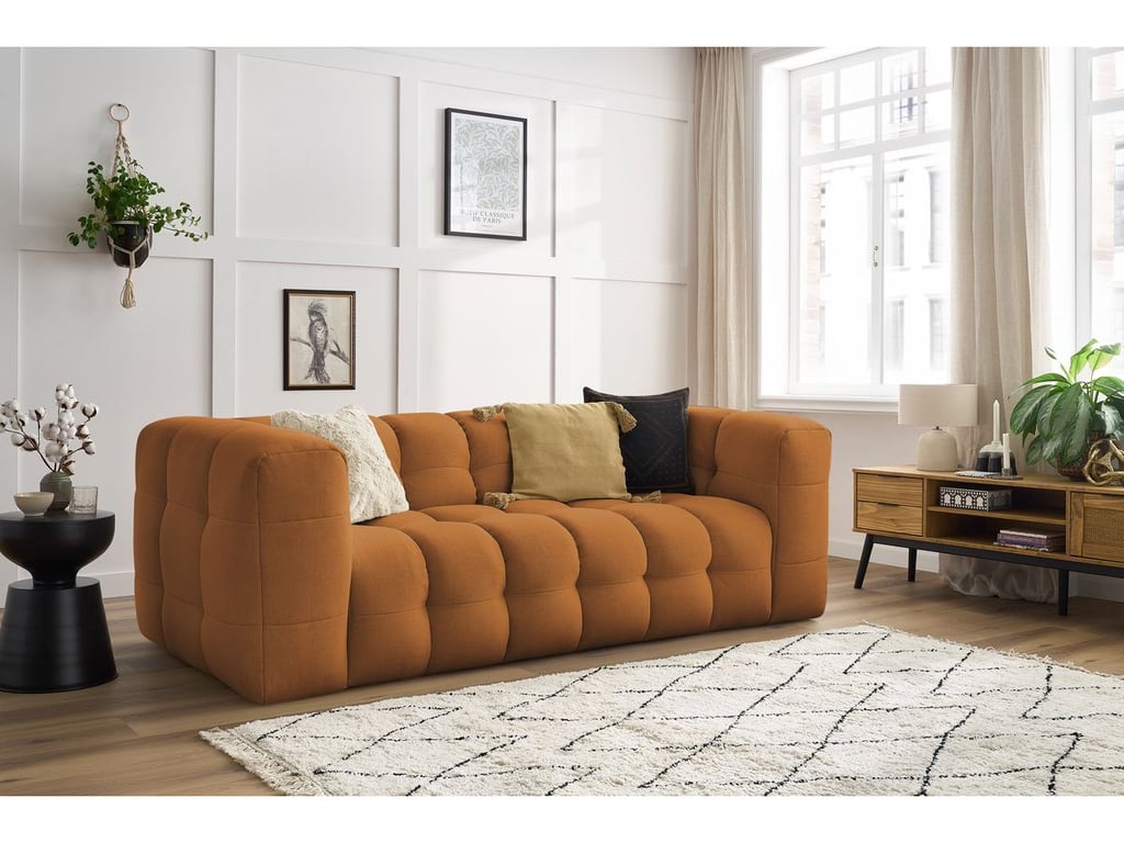 Produit similaire: Canapé droit fixe 3 places CLOUD jaune BOBOCHIC