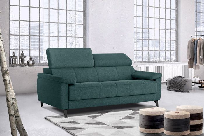 Produit similaire: Canapé droit 3 places XXL tissu émeraude - Taunus - Courtois Laville - Fixe - Vert - Contemporain - Design
