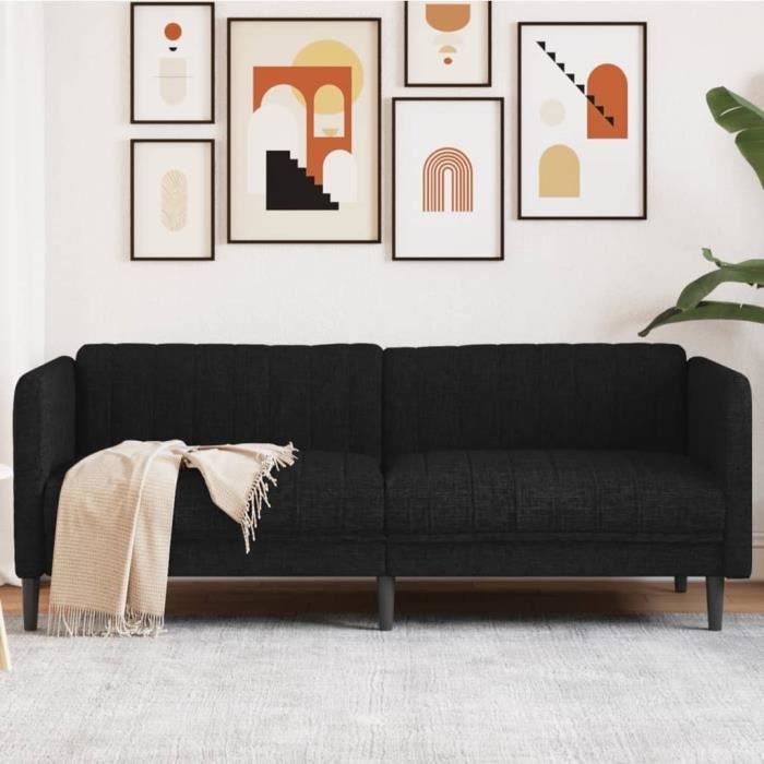 Produit similaire: Canapé salon séjour | Canapé à 3 places | noir tissu 193x76,5x74,5 cm