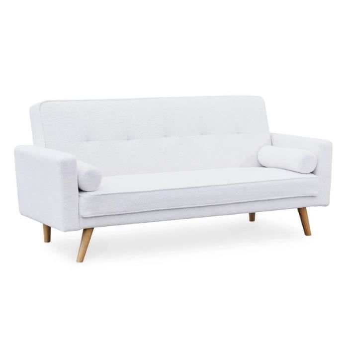 Produit similaire: Canapé Convertible 3 Places Bouclette "Navya" 186cm Crème