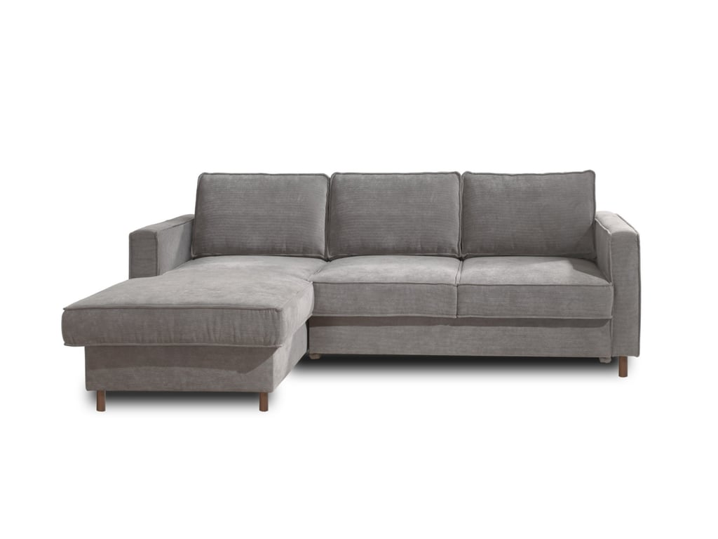 Produit similaire: Jake - Canapé d'angle gauche convertible 4 places Velours côtelé Gris clair