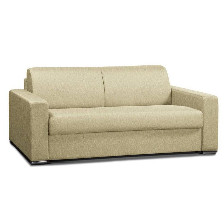 Produit similaire: Canapé convertible 3- ALLURE matelas mémory 20cm lattes 160cm cuir vachette beige