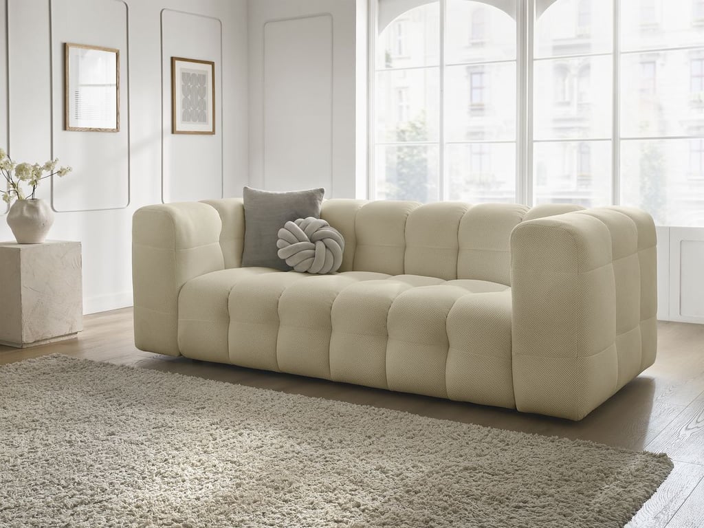 Produit similaire: Canapé droit fixe 3 places CLOUD tissu mesh beige BOBOCHIC