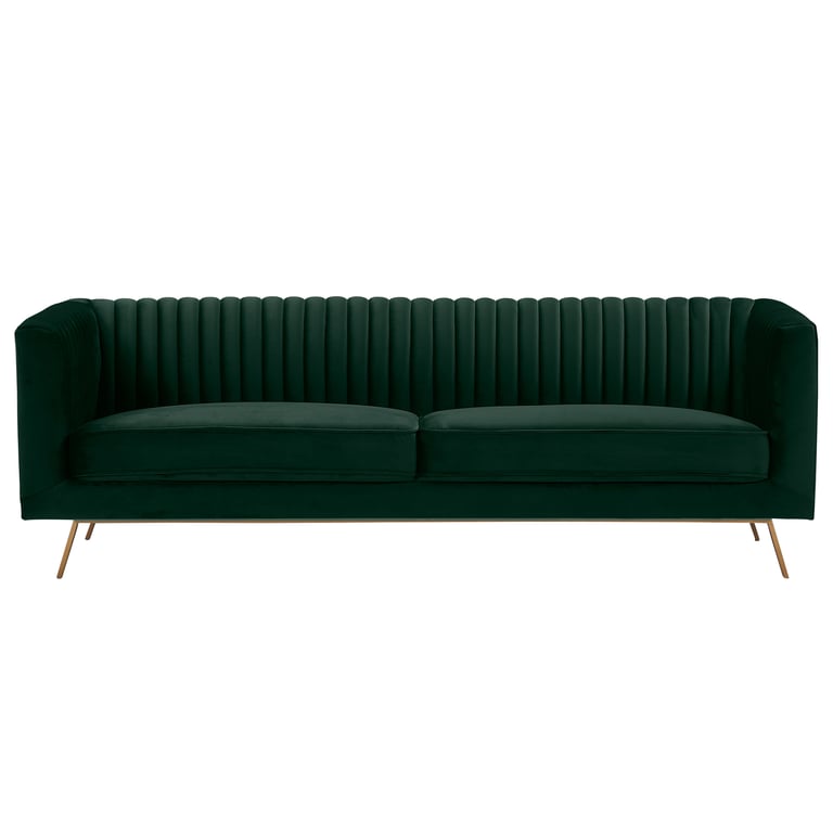 Produit similaire: Canapé 3 places en velours vert foncé