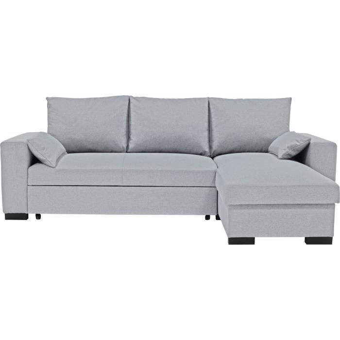 Produit similaire: Canapé d'angle convertible - MORGAN - 3 places - Gris clair avec coffre 236x143x85cm