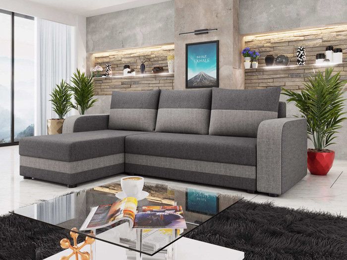 Produit similaire: Harvey - canapé d'angle réversible - convertible - avec coffre - en tissu - 4 places - style contemporain