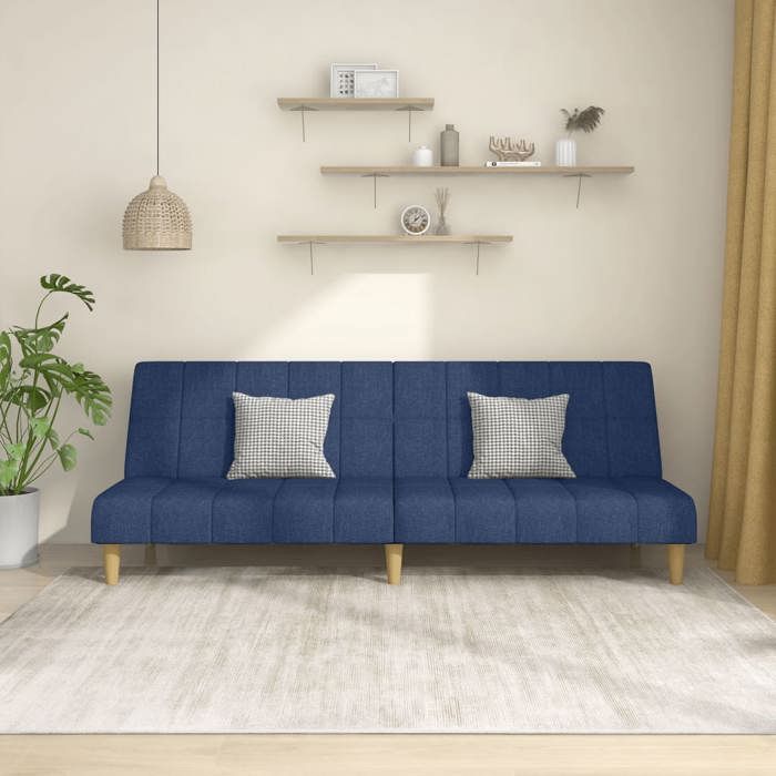 Produit similaire: Canapé-lit à 2 places bleu tissu 375830