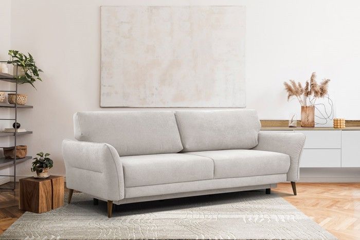 Produit similaire: Canapé convertible 3 places tissu écru - FIGARI