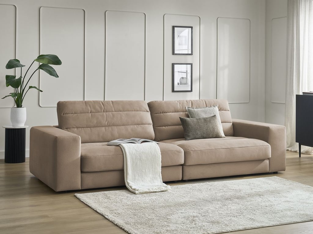 Produit similaire: Canapé droit fixe 3 places SIERRA velours taupe BOBOCHIC