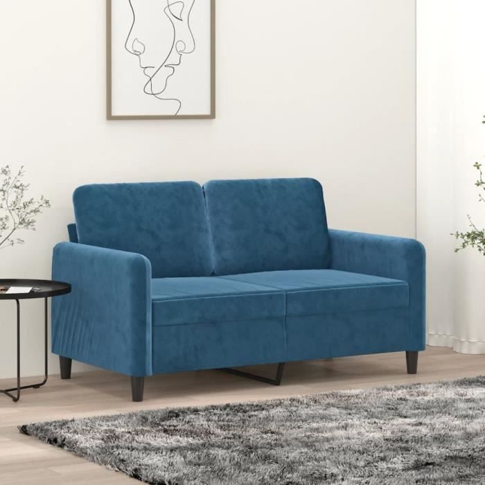 Produit similaire: Canapé à 2 places Bleu 120 cm Velours - SALUTUYA - BD2541