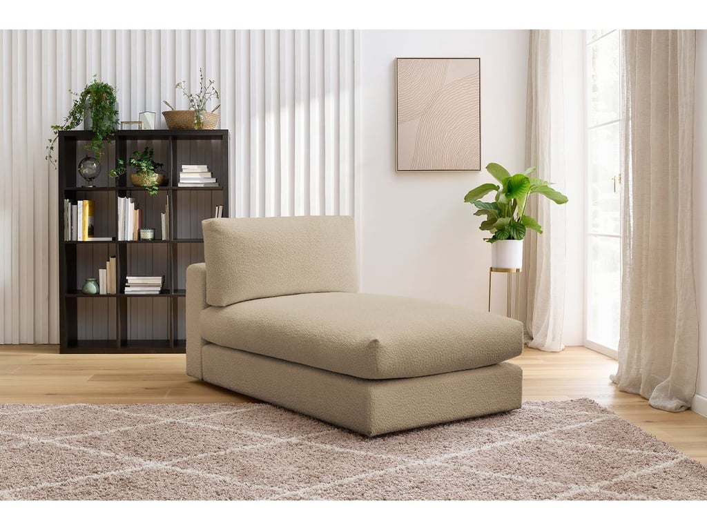 Produit similaire: Méridienne pour canapé modulable PARIS tissu bouclette marron BOBOCHIC 1 places