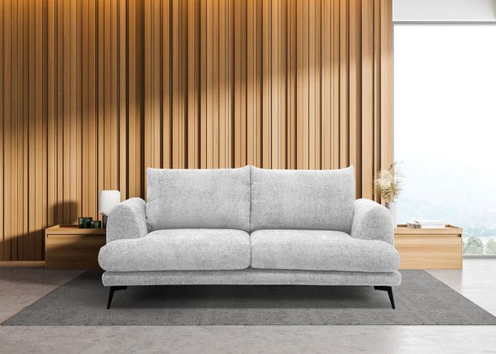 Produit similaire: Canapé droit 3 places tissu gris clair - ADRIA