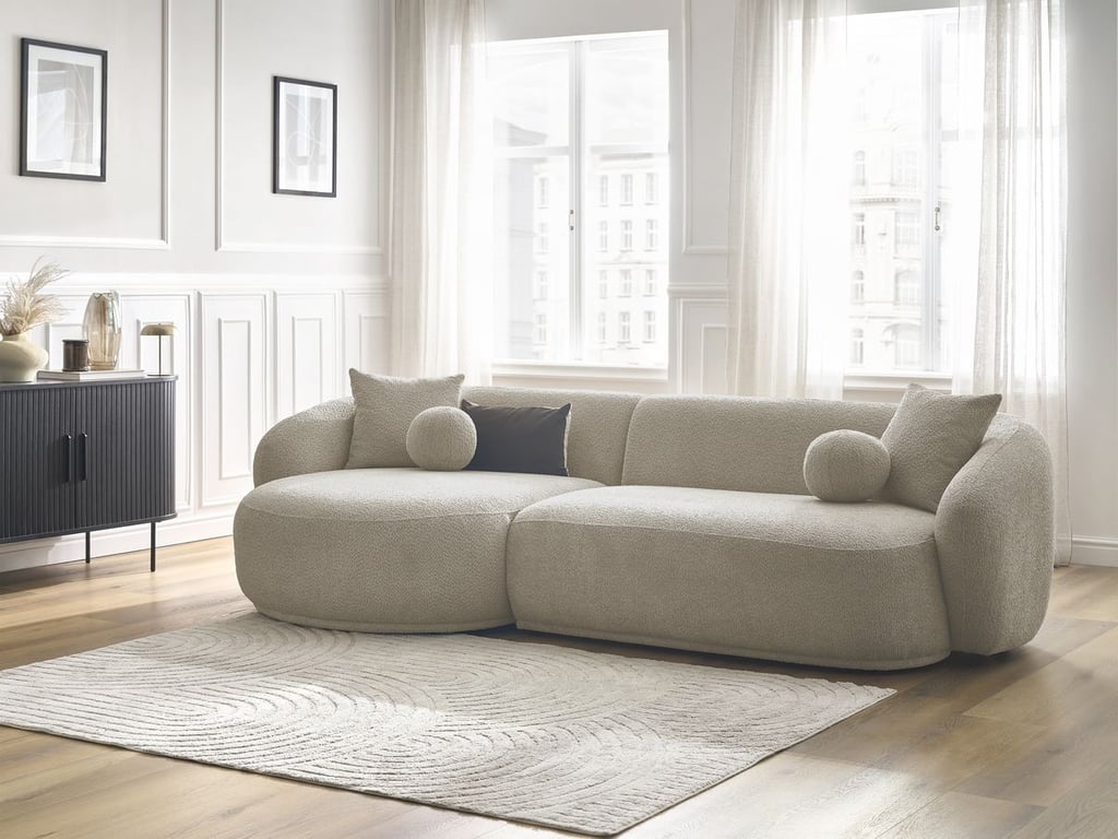 Produit similaire: Canapé d'angle fixe ASHLEY taupe angle gauche BOBOCHIC 4 places