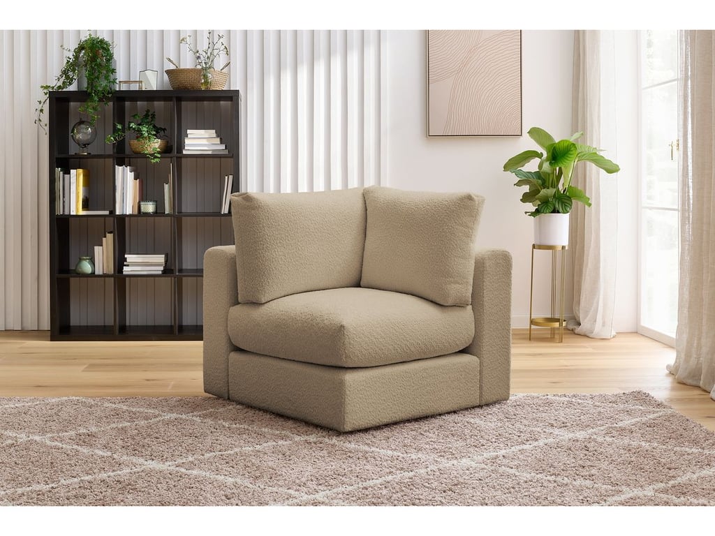 Produit similaire: Angle pour canapé modulable PARIS tissu bouclette marron BOBOCHIC 1 places