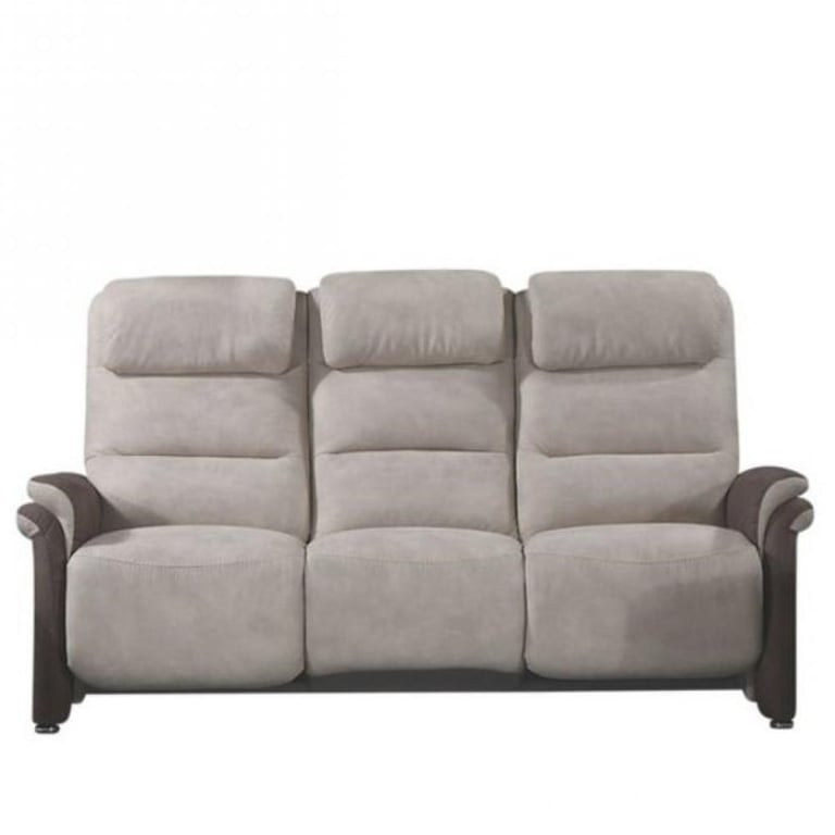 Produit similaire: Canapé fixe 3 places ZILIA Microfibre mastic / brun taupé