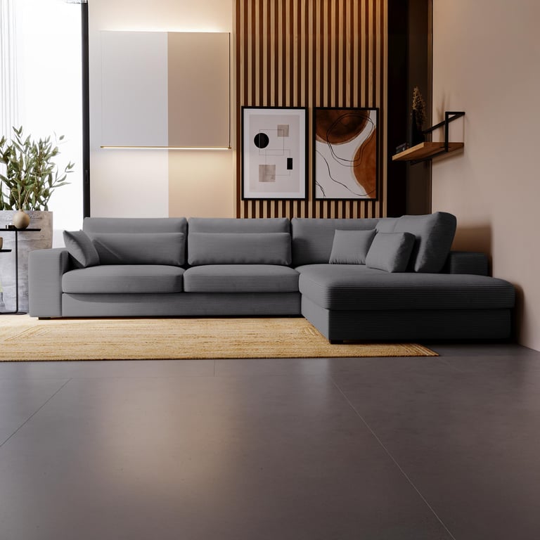 Produit similaire: Cathy - Canapé velours côtelé Gris