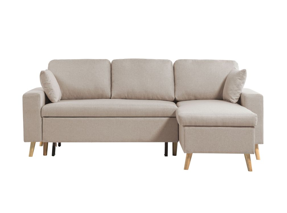 Produit similaire: Canapé d'angle 4 places MARIA SCANDINAVE réversible et convertible en tissu