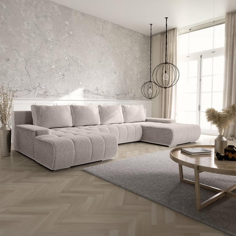 Produit similaire: jonas - Canapé convertible velours côtelé Blanc