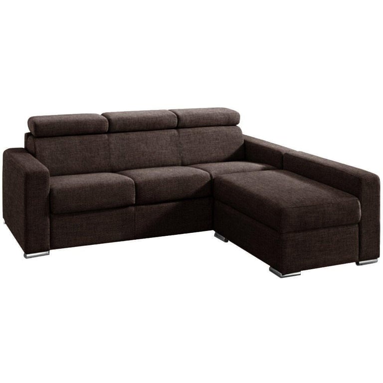 Produit similaire: Canapé d'angle 4-5 places FASTER XXL convertible express lattes 180 cm matelas 18cm Microfibre marron