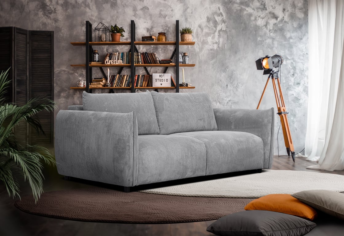 Produit similaire: Tauer - Canapé velours côtelé Gris