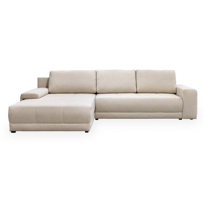 Produit similaire: OLIVIA - Canapé d'angle convertible avec coffre tissu beige -  Configuration au choix