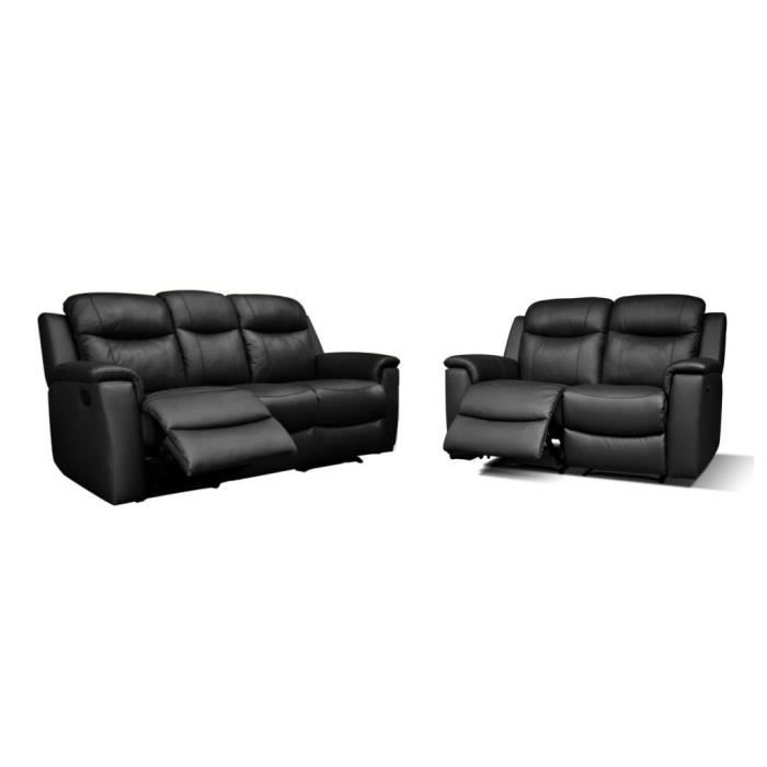 Produit similaire: Canapé relax EVASION en cuir - noir - avec plateau bar - VENTE-UNIQUE