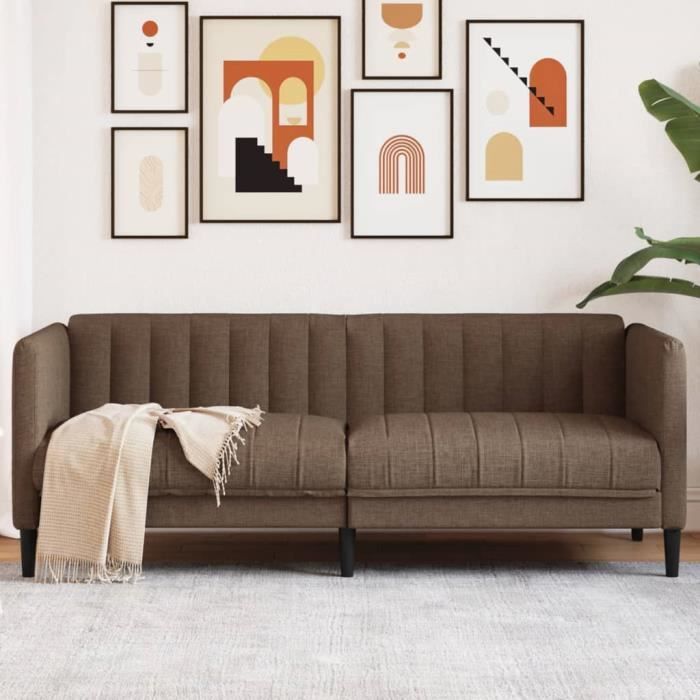 Produit similaire: Canapé salon séjour | Canapé à 2 places | marron tissu 176x76,5x74,5 cm