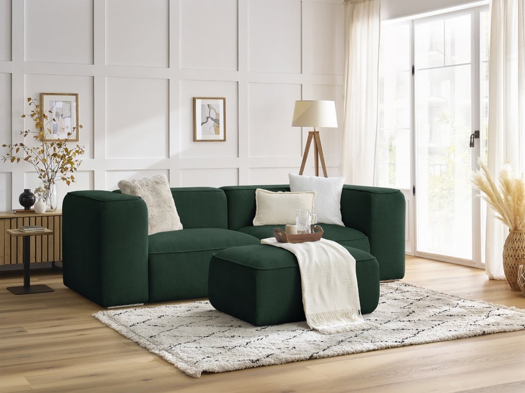 Produit similaire: Zephyr canapé droit fixe 2 places tissu texturé vert