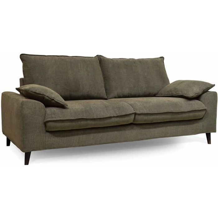 Produit similaire: Canapé convertible en tissu chiné 3 places vert kaki