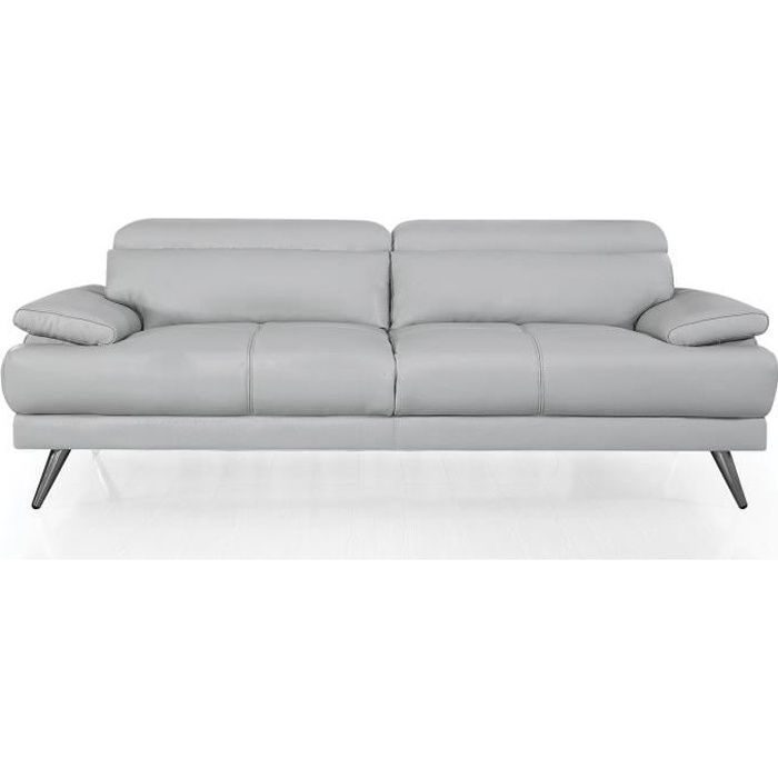 Produit similaire: Canapé 3 places en cuir LENA - LA MAISON DU CANAPÉ - Gris - Fixe - Contemporain - Design